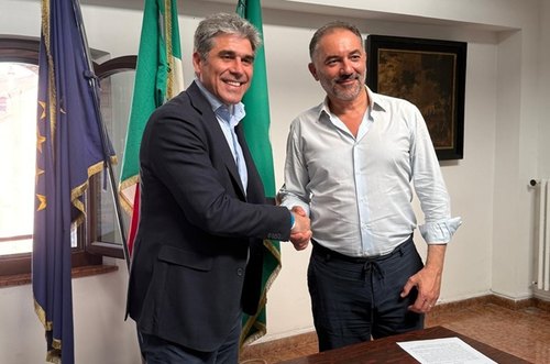 Vito bellomo e Alan Rizzi, presidente di Aler Milano 