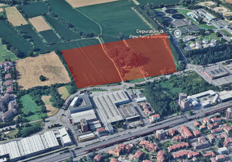 L'area che ospiterà il Capolinea della M3 a Peschiera Borromeo 