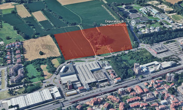 L'area che ospiterà il Capolinea della M3 a Peschiera Borromeo 
