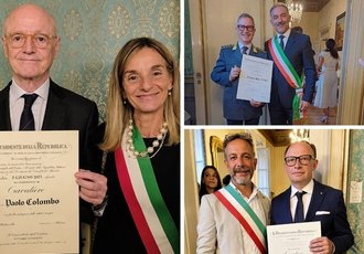 Da sx in senso orario: Paolo Colombo, Antonino Lutri e Francesco Piazza 
