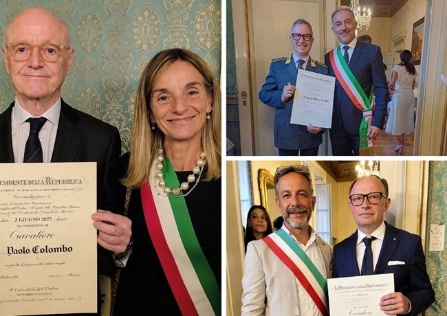 Da sx in senso orario: Paolo Colombo, Antonino Lutri e Francesco Piazza 