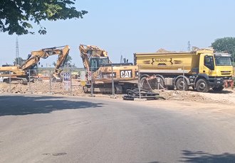 Ruspe in azione in zona San Pedrino 
