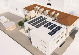 Rendering del progetto del Nuovo polo culturale 