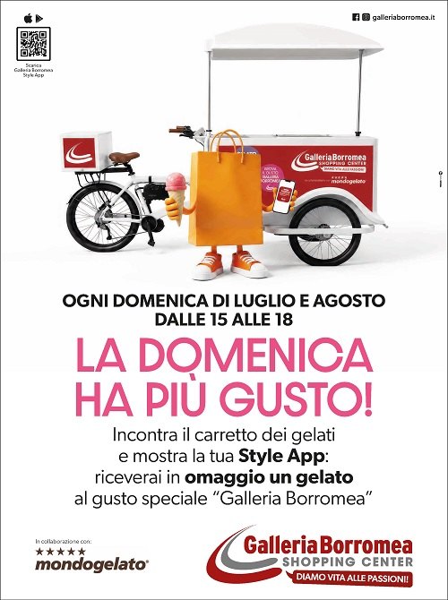 Gelato esclusivo Galleria Borromea