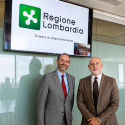 Giulio Guala con il presidente della VI commissione Alessandro Cantoni 