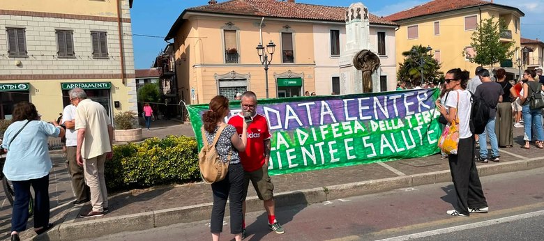 Un momento della manifestazione del 11 luglio. 