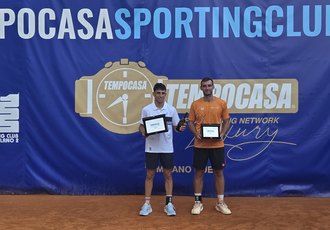 A sinistra Juan Manzano il vincitore del torneo 