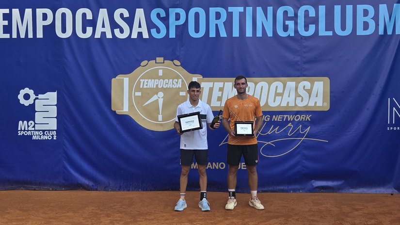 A sinistra Juan Manzano il vincitore del torneo 