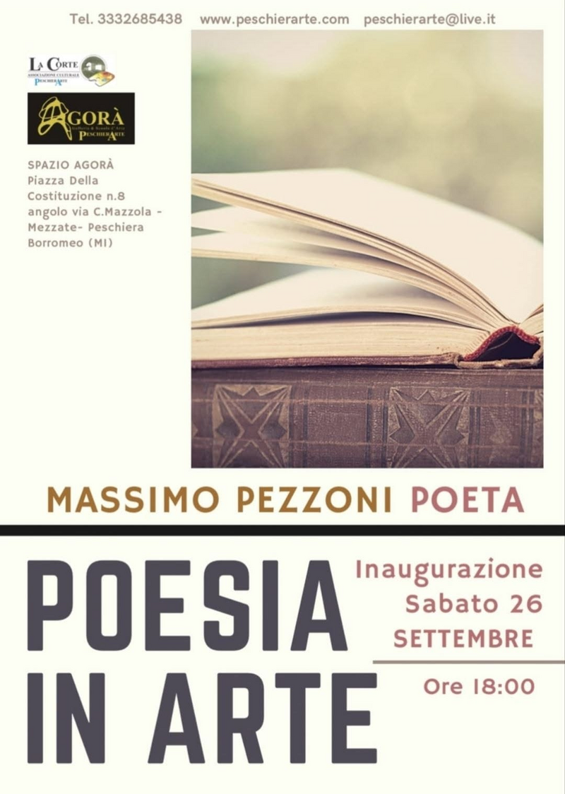 Poesia in arte allo Spazio Agorà PeschierArte di Mezzate 