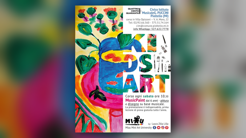 La locandina di Kids Art a Pioltello 