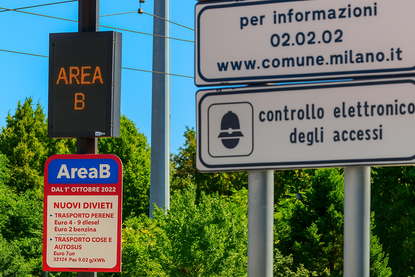 Area B Milano: nuovo sistema automatizzato per le deroghe 