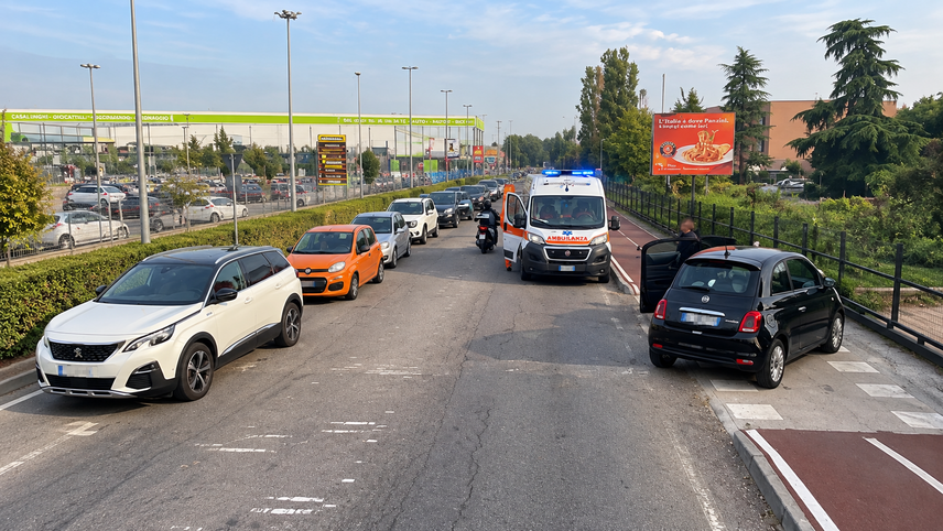 Incidente al semaforo di Mombretto di Mediglia 
