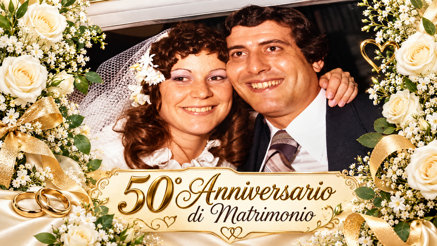 Francesca Ferrigno e Biagio La Sala festeggiano 50 anni di matrimonio 