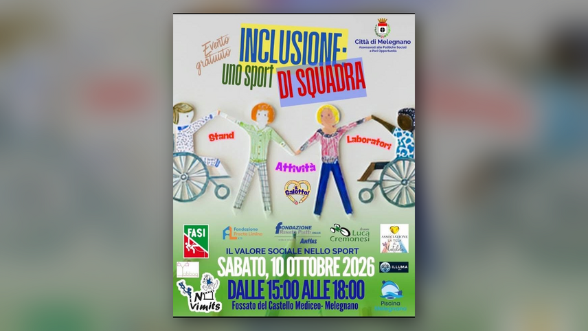 La locandina di Inclusione: uno sport di squadra 