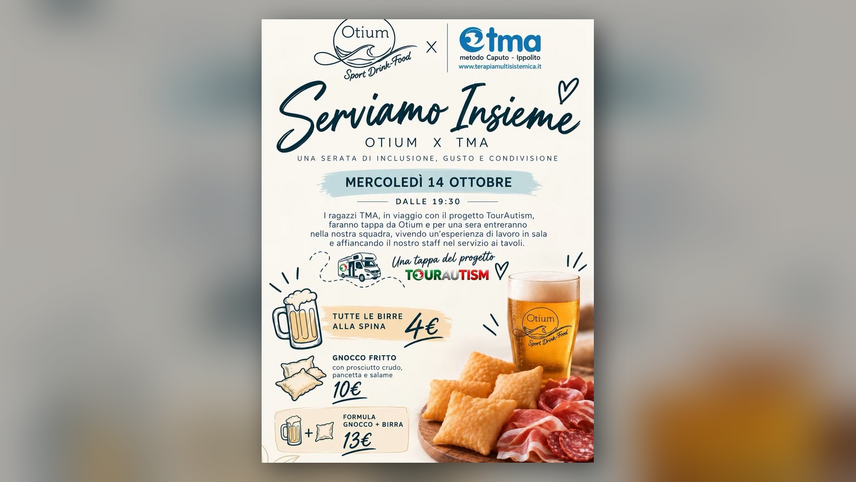 La locandina di Serviamo insieme Otium x TMA 