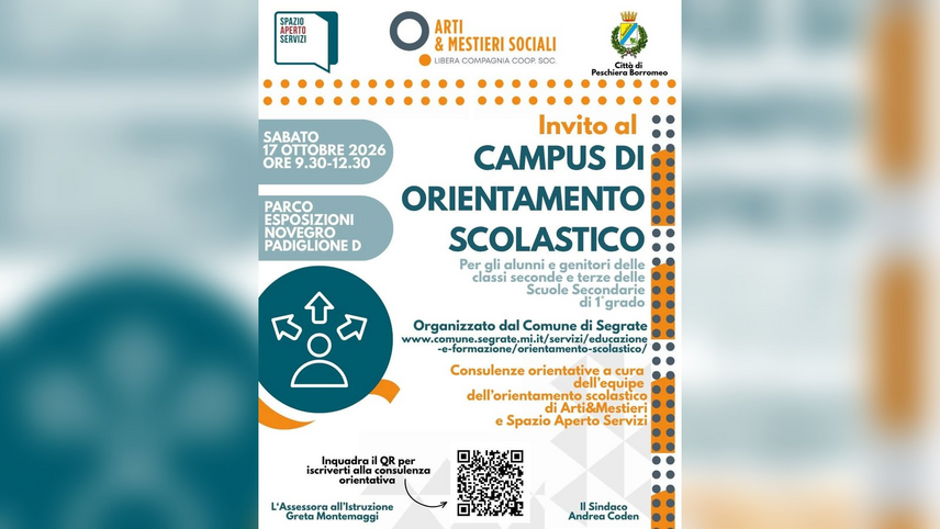 Invito al Campus di orientamento scolastico di Novegro 