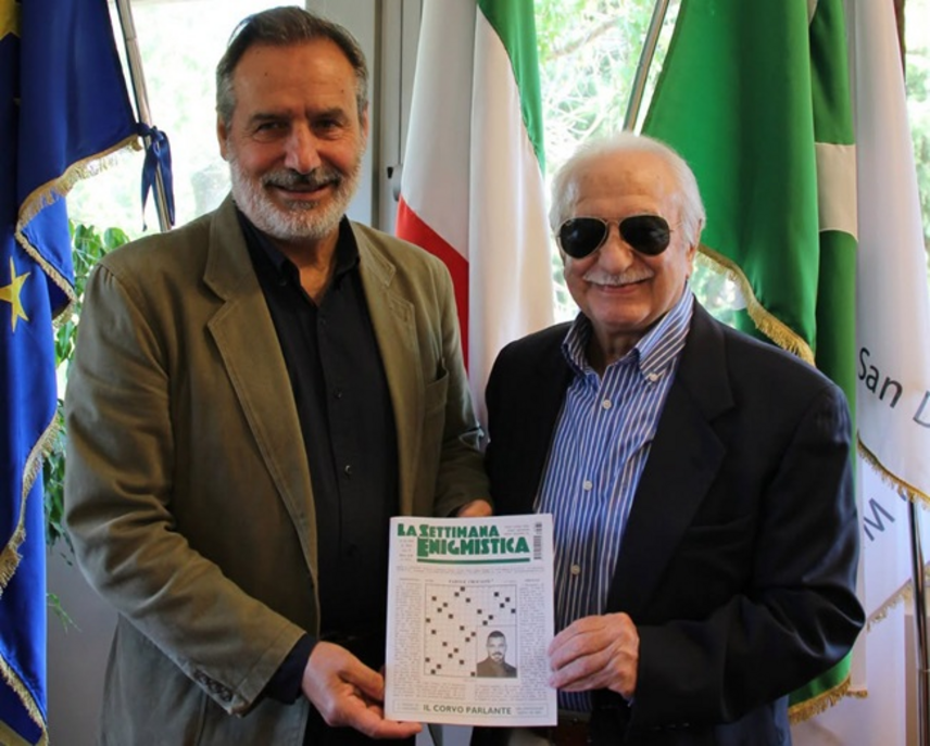 Domenico Nardò in compagnia del sindaco Francesco Squeri 
