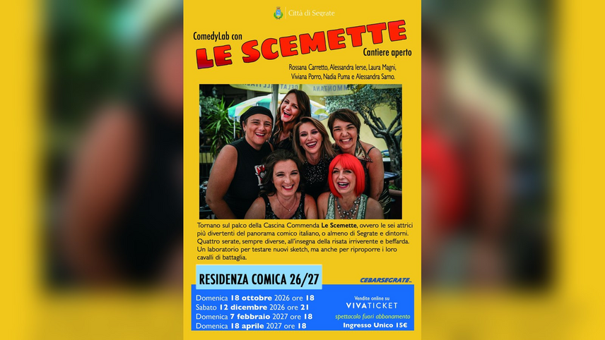 Le Scemette, Comedy Lab a Cascina Commenda 