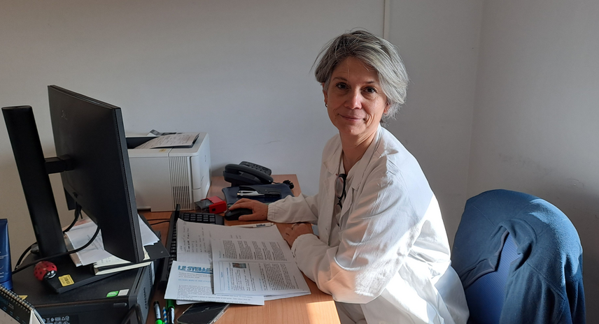 La dottoressa Alessia Maglio dell'Hospice di Melzo 