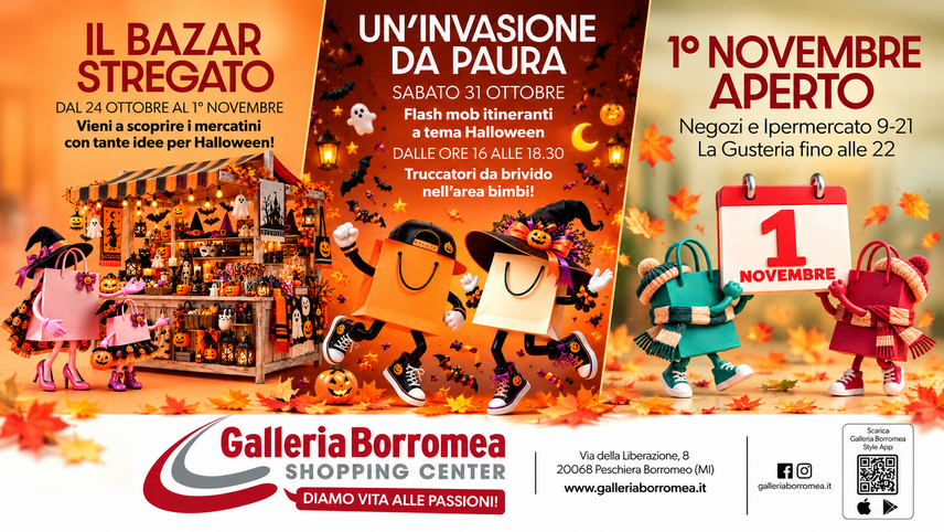 Halloween e 1° novembre alla Galleria Borromea 