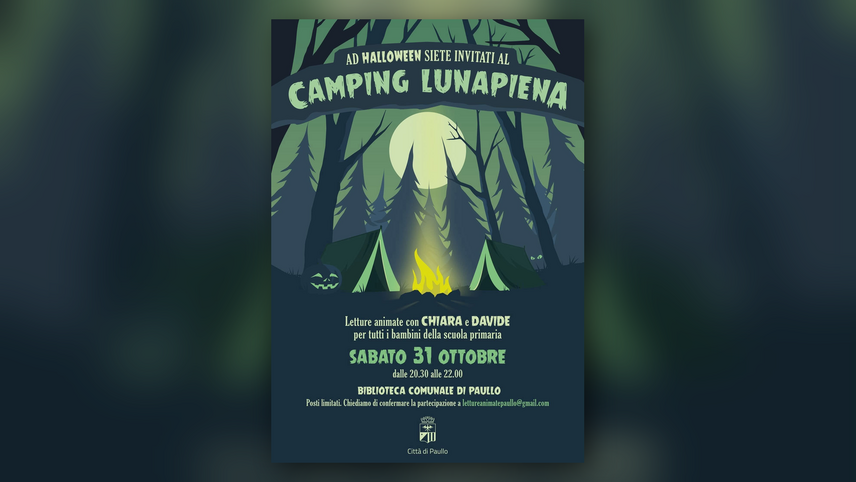 La locandina di Camping Lunapiena a Paullo 