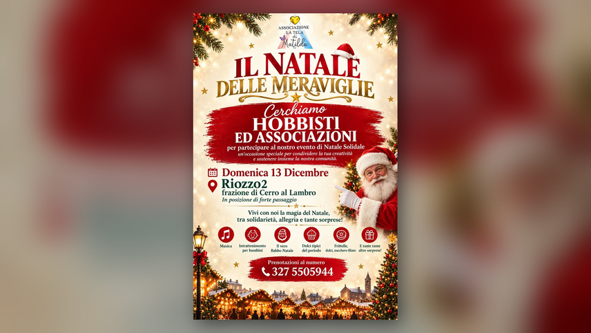 La locandina de Il Natale delle meraviglie a Riozzo2 