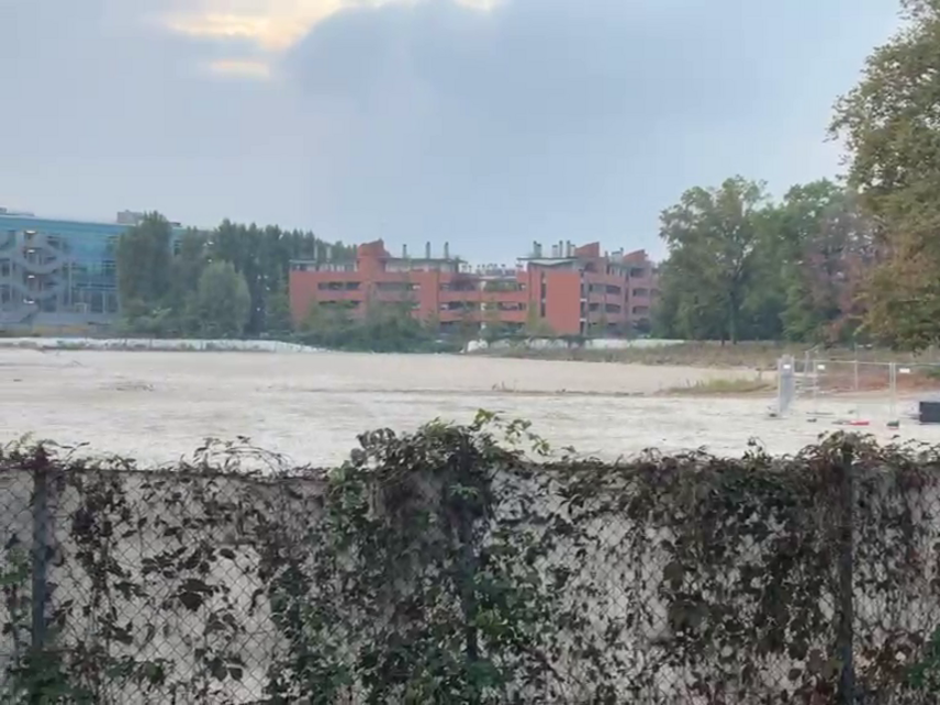 L'area del data center di San Bovio adiacente alle case 