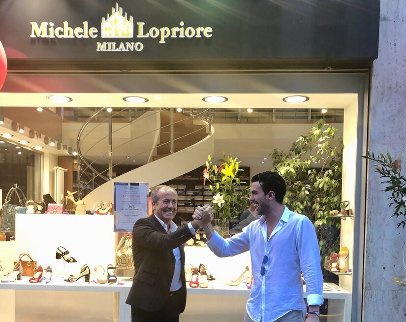 Michele Lopriore e il figlio Mike 