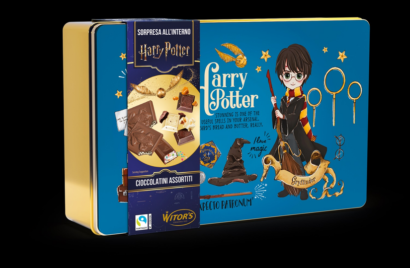 Witor's scatola in latta cioccolatini Harry Potter 