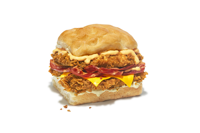 The Focaccia Americana di KFC con bacon e cheddar 