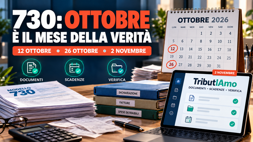 730, ottobre mese della verità: il calendario delle scadenze 