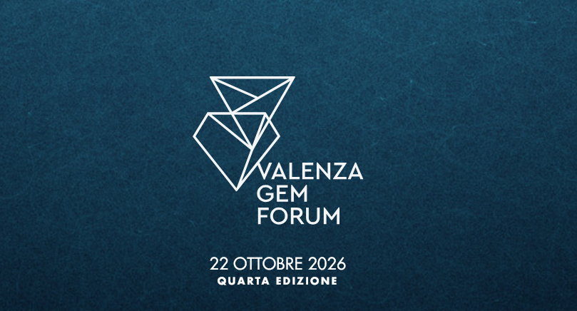 La grafica ufficiale della quarta edizione del Valenza Gem Forum 