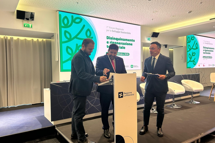 Un momento del Forum regionale per lo Sviluppo Sostenibile 2026 a Palazzo Lombardia 