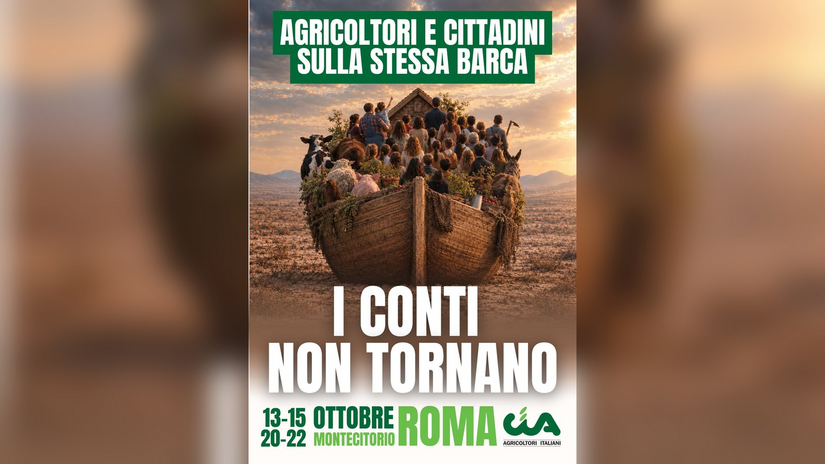 La locandina della mobilitazione «I conti non tornano» di Cia-Agricoltori Italiani 