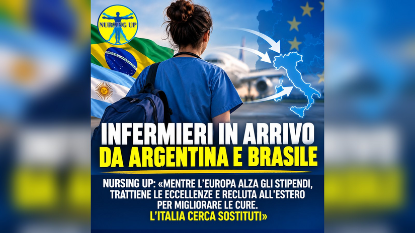 L'infografica diffusa dal sindacato Nursing Up 