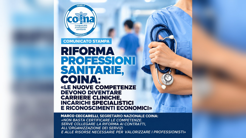 L'infografica del Coina sulla riforma delle professioni sanitarie 