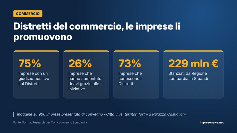 I Distretti del commercio lombardi in cifre 