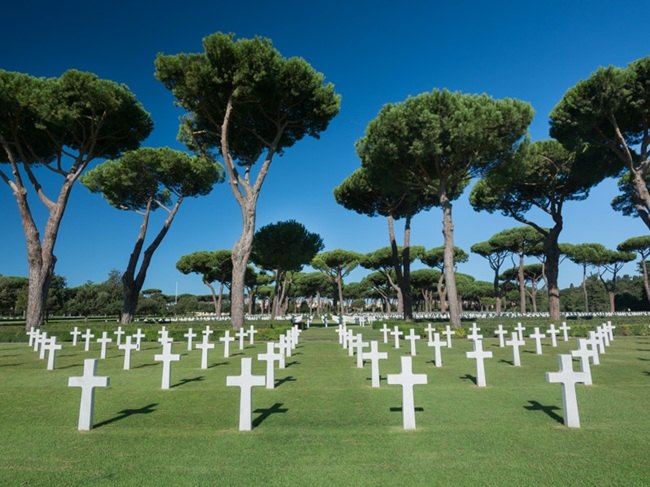 Il cimitero americano di Anzio 