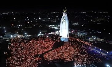 La Vergine Maria di Fátima raggiunge i 54 metri in Brasile â¢ Foto: Infobae 
