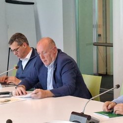 Il consigliere regionale Alberto Mazzoleni a Palazzo Lombardia 