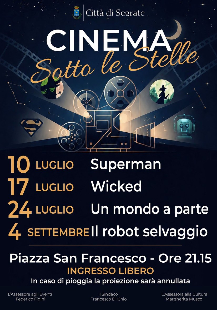 Cinema sotto le stelle Segrate 
