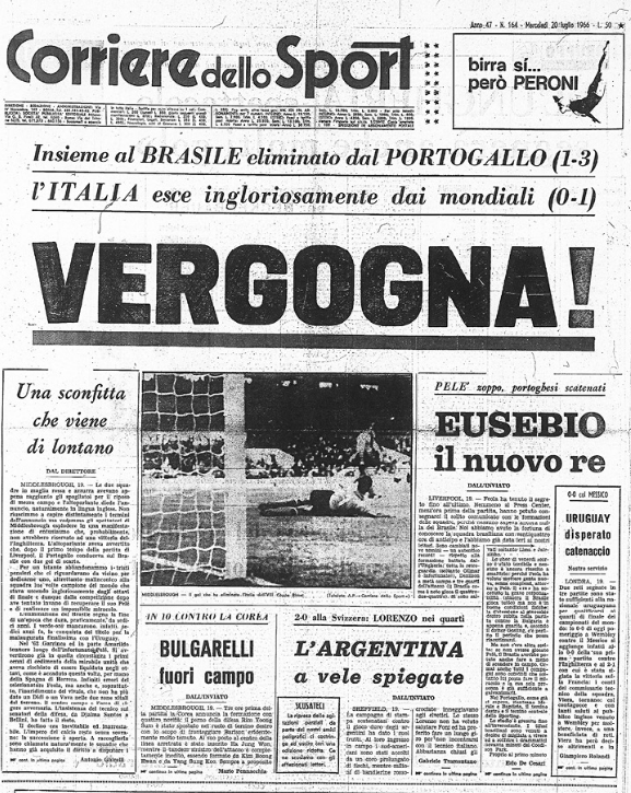 Italia - Corea del Nord mondiali 1966 
