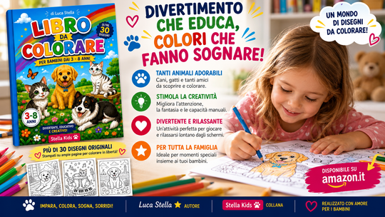 Libro da colorare per bambini dai 3 agli 8 anni di Luca Stella 