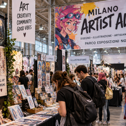 Milano Artist Alley Novegro 2026 al Parco Esposizioni Novegro (AI Image) 