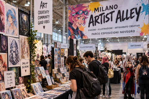 Milano Artist Alley Novegro 2026 al Parco Esposizioni Novegro (AI Image) 