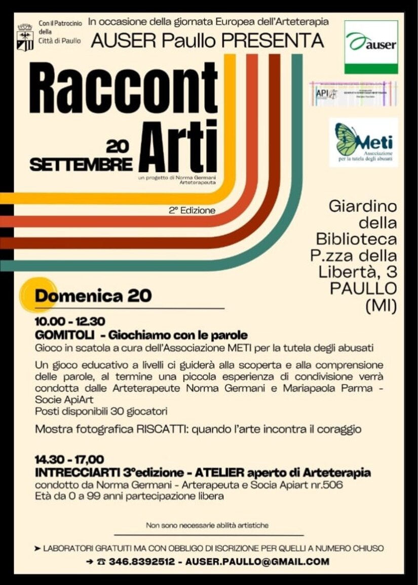 La locandina di RaccontArti 