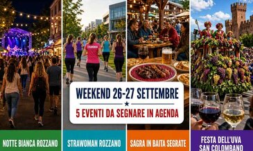 Cosa fare nel weekend del 26-27 settembre 2026 