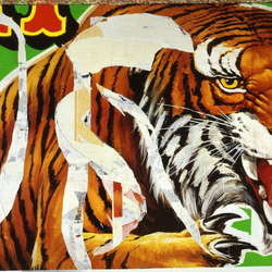 Mimmo Rotella, Attenti, 2004 
