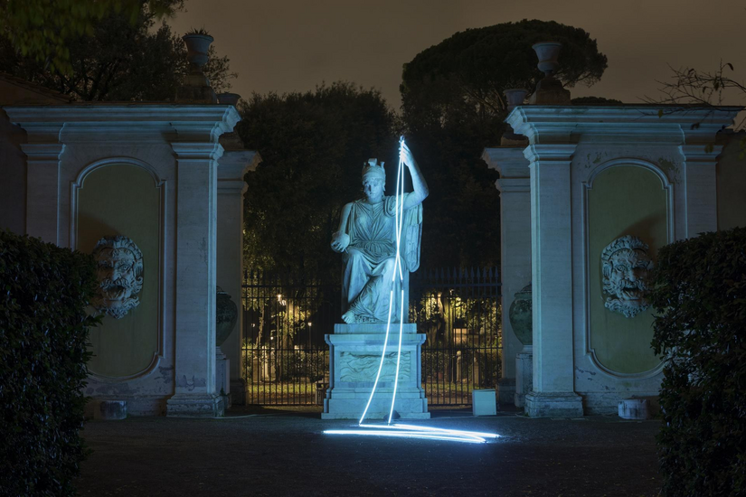 Lamentable di François Morellet a Villa Medici 