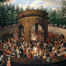 Banchetto in onore della principessa di Sassonia di Ignaz Unterberger 